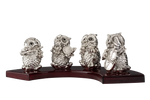 Load image into Gallery viewer, OWLS ON WOODEN RING