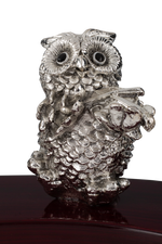 Load image into Gallery viewer, OWLS ON WOODEN RING