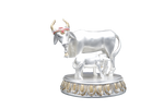 Load image into Gallery viewer, Silver Plated Cow Calf Figurine