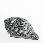 Load image into Gallery viewer, LOTUS GANESHA SHANKHA SMALL- ANTIQUE
