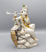Load image into Gallery viewer, Krishna Sitting with Peacock
