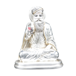 Load image into Gallery viewer, Silver Plated Gurunanak Ji Idol