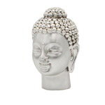 Load image into Gallery viewer, Silver Plated Buddha Head