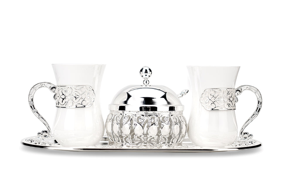 SET OF 2 CUP WITH TRAY