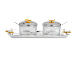 Load image into Gallery viewer, 2 Bowl &amp; Tray Set
