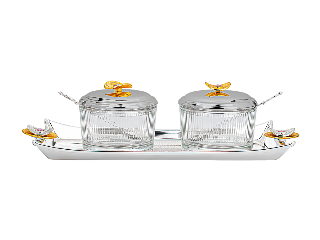 2 Bowl & Tray Set