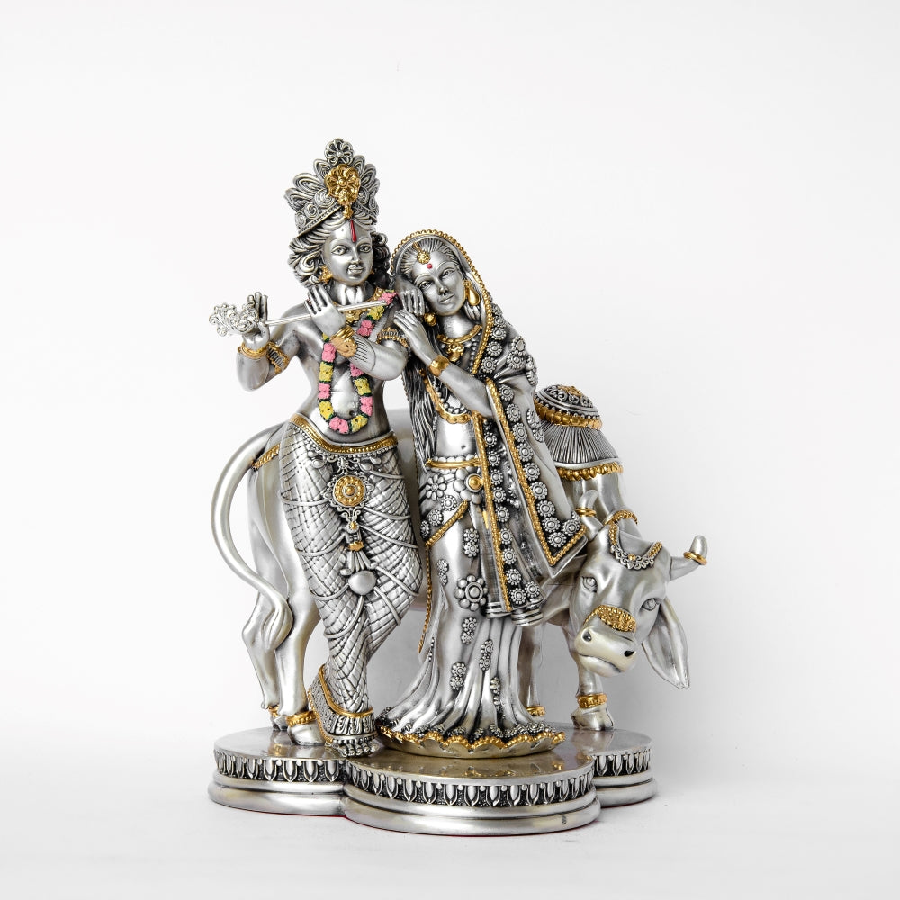 Radha Krishan Devotional Duo Small Statue