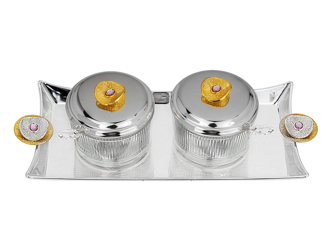 2 Bowl & Tray Set