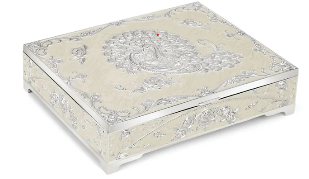 ENAMELLED BOX -4 PARTITION
