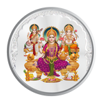 Load image into Gallery viewer, 1 GM PURE SILVER COIN 999 (LAXMI, GANESHA &amp; SARASWATI)
