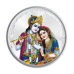Load image into Gallery viewer, 1 GM PURE SILVER COIN 999 ( RADHA KRISHNA)

