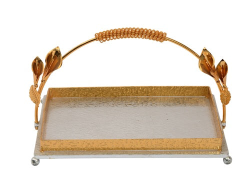 BASKET RECTANGULAR GOLDEN