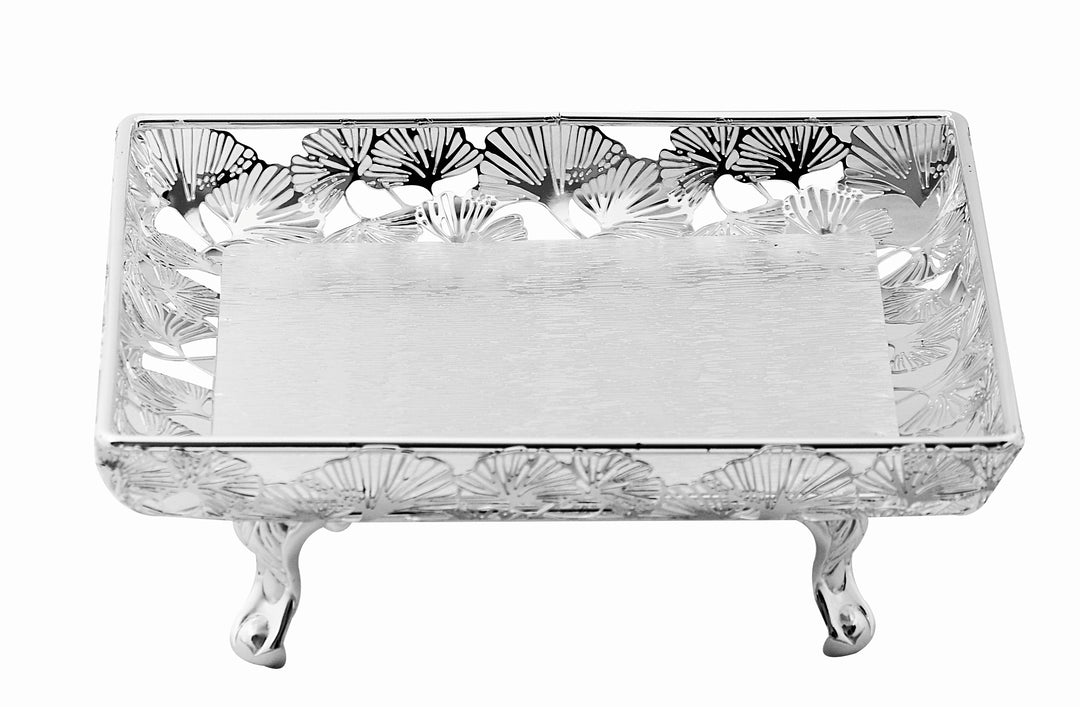 BASKET FLOWER PLATTER SQUARE