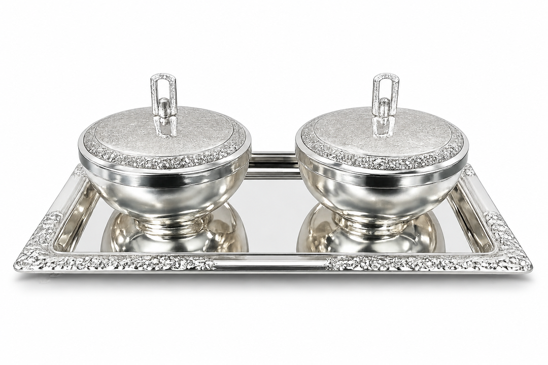 2 BOWL WITH LID & TRAY
