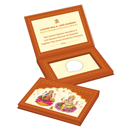 1 GM PURE SILVER COIN 999 (LAXMI GANESHA)