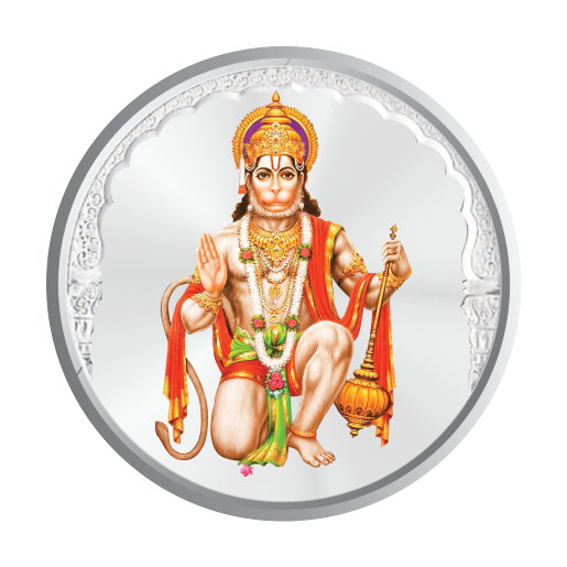 1 GM PURE SILVER COIN 999 (HANUMAN JI)