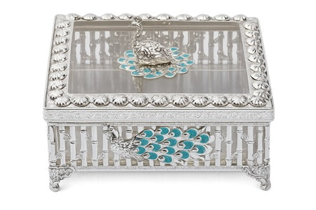 PEACOCK SQUARE BOX
