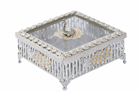 PEACOCK SQUARE BOX