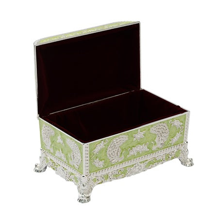 PEACOCK KNOB BOX NEW