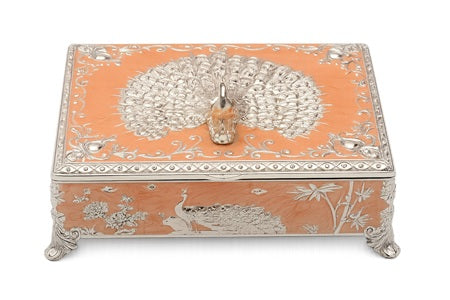 PEACOCK BOX 4 PART RECTANGULAR