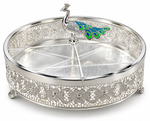 Load image into Gallery viewer, PEACOCK ROUND DRYFRUIT BOX