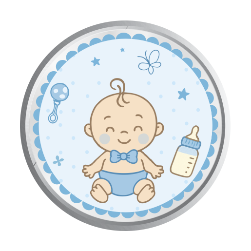 1 GM PURE SILVER COIN 999 (NEW BORN)