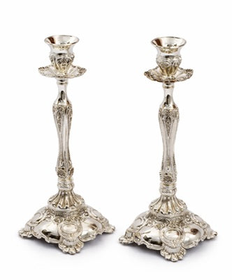 CANDLE STAND PAIR
