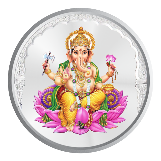1 GM PURE SILVER COIN 999 (GANESHA)