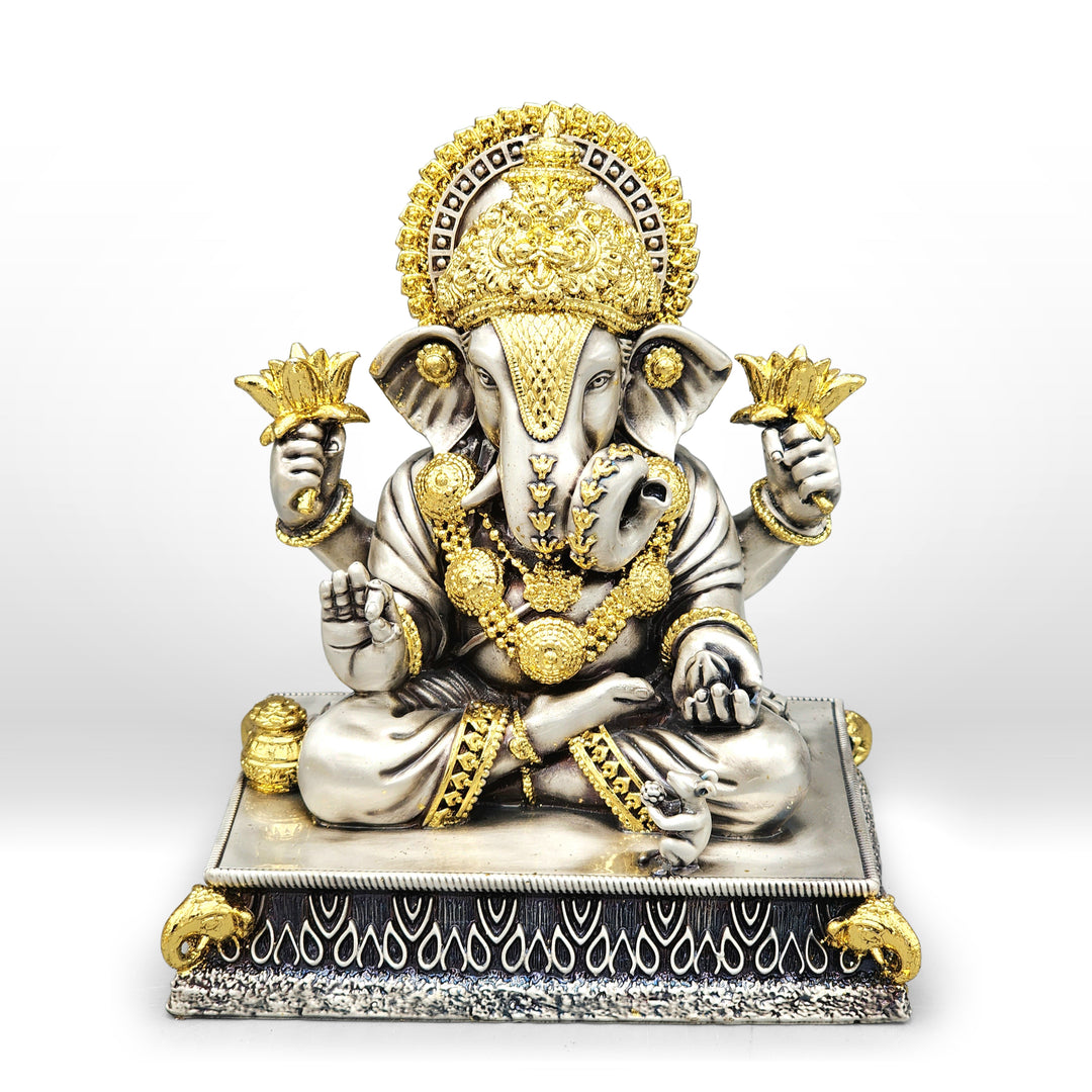 PAAT GANESHA WITH GOLD FOIL- BIG