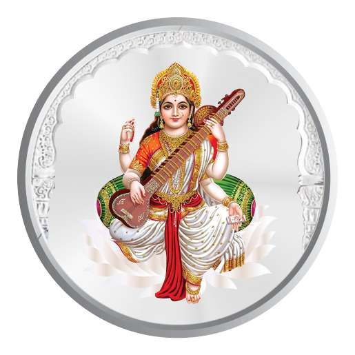 1 GM PURE SILVER COIN 999 (SARASWATI)