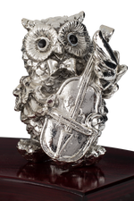 Load image into Gallery viewer, Silver Musical owl set
