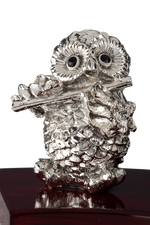 Load image into Gallery viewer, Silver Musical owl set
