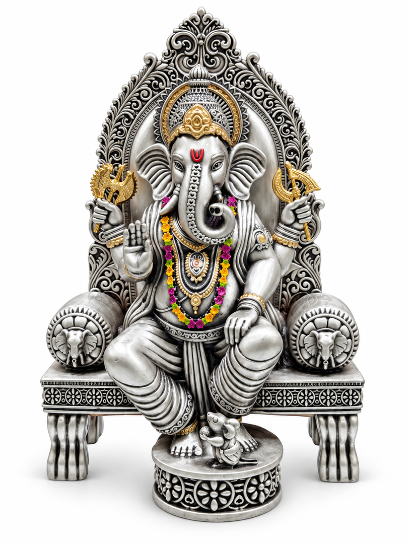 SINGHASAN GANESHA 14"