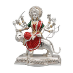 Load image into Gallery viewer, Silver Plated Durga Mata Statue
