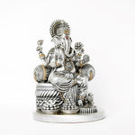 Load image into Gallery viewer, COSMIC GANESHA- BIG Silver plated
