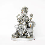 Load image into Gallery viewer, COSMIC GANESHA- BIG Silver plated
