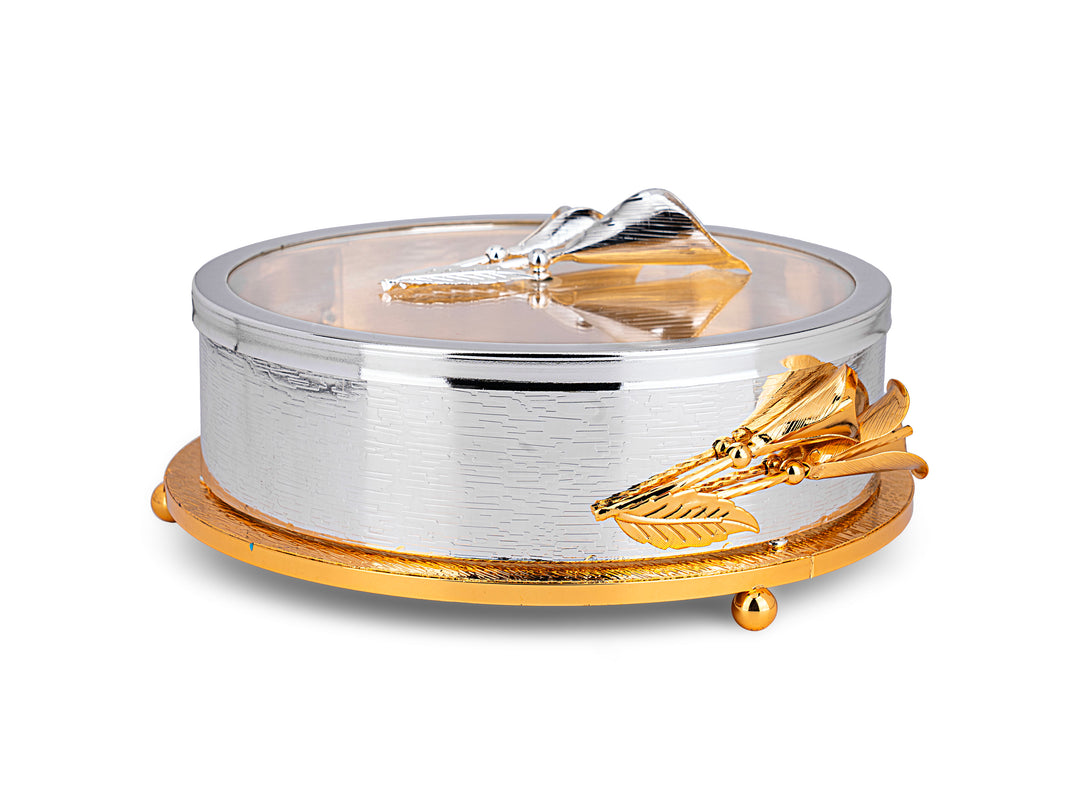 ROUND BOX-GOLD PLATED