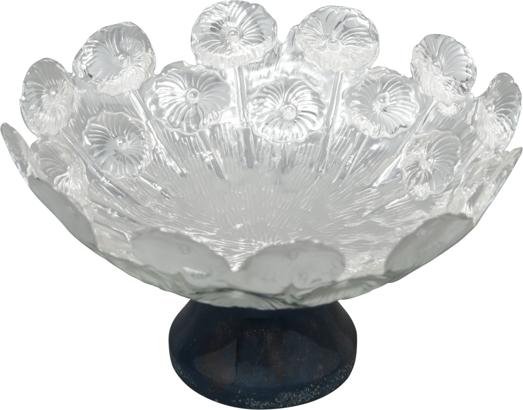 Silver lotus bowl