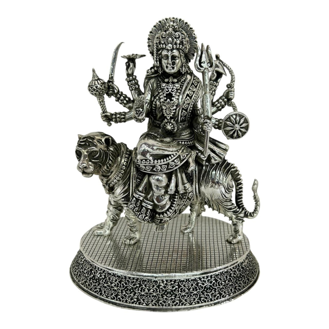 DURGA MATA PURE SILVER IDOL 925 (ANTIQUE 3RD)