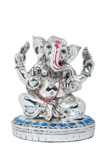 Load image into Gallery viewer, Silver Ganesh ji with redline
