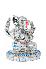 Load image into Gallery viewer, Silver Ganesh ji with redline
