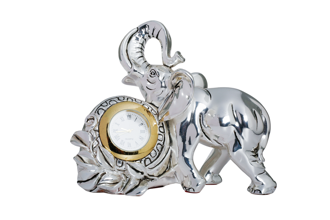 Silver Elephant with watch