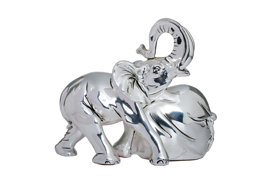 Silver Elephant with watch