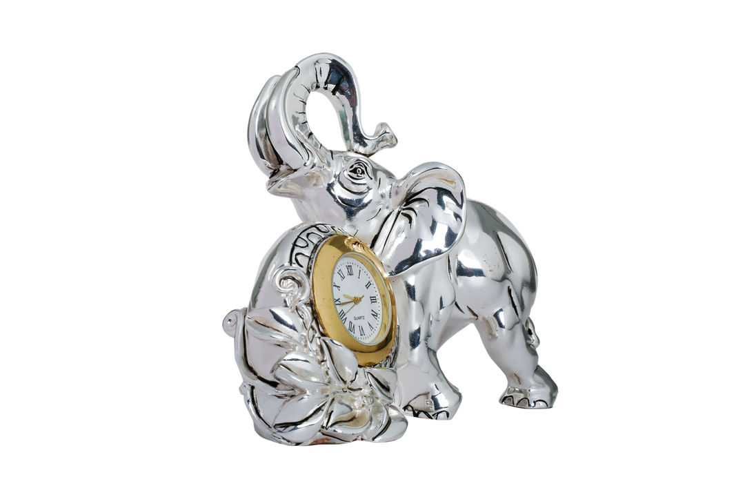 Silver Elephant with watch