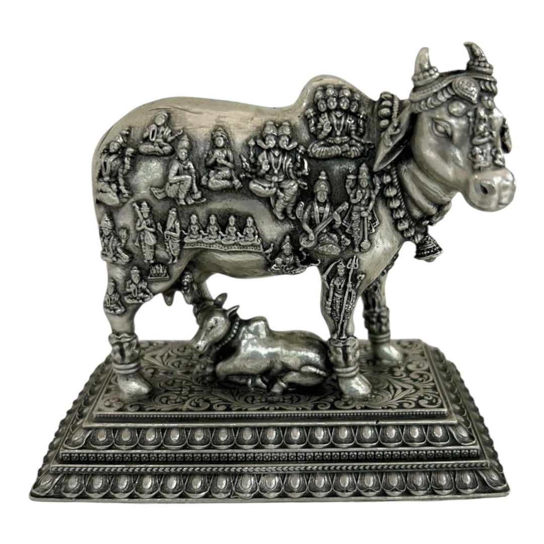 KAMDENU COW PURE SILVER IDOL 925 (ANTIQUE)
