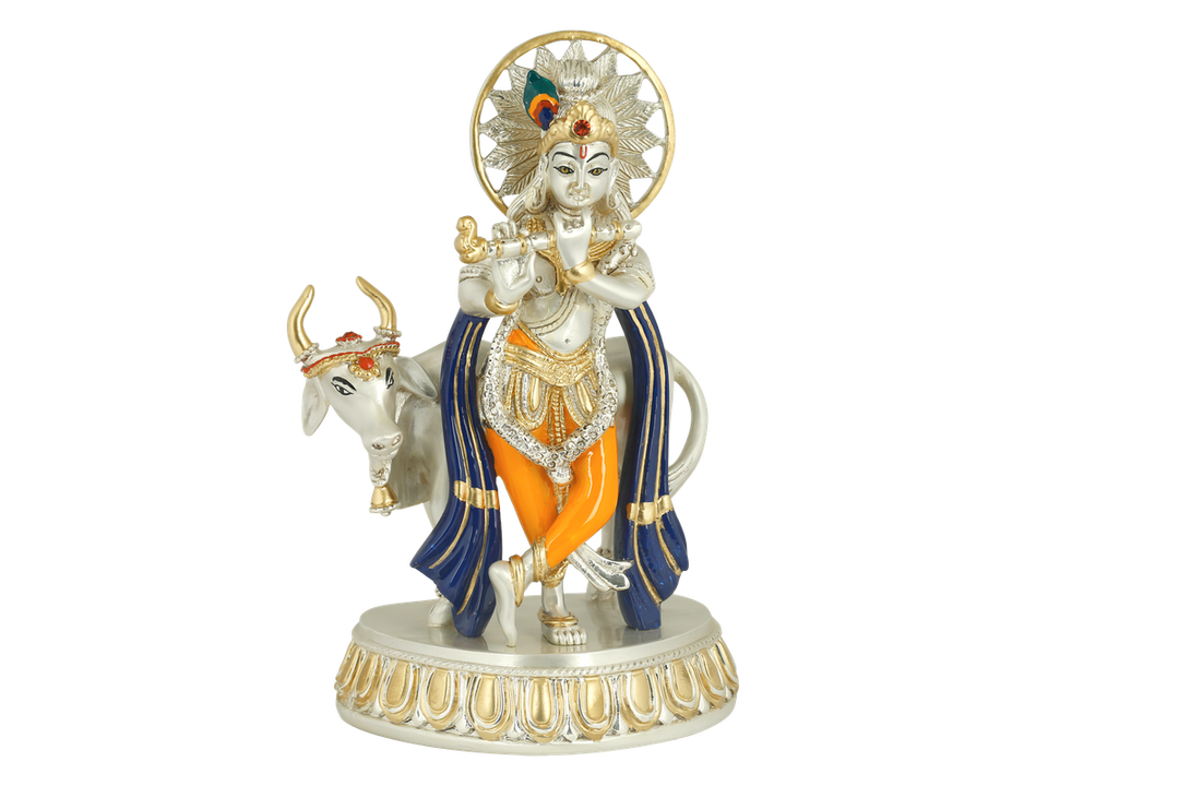 KRISHNA-WITH-COW-GOD-IDOL