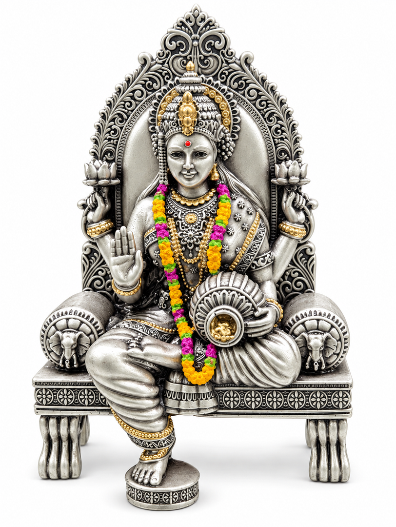 GANPATI LAXMI ON CHOWKY SET 5"