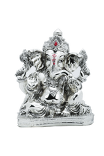 Load image into Gallery viewer, Silver Sitting Ganesh Ji
