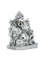 Load image into Gallery viewer, Silver Sitting Ganesh Ji
