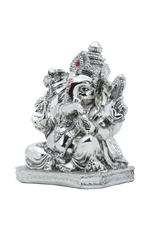 Load image into Gallery viewer, Silver Ganesh Ji Sitting
